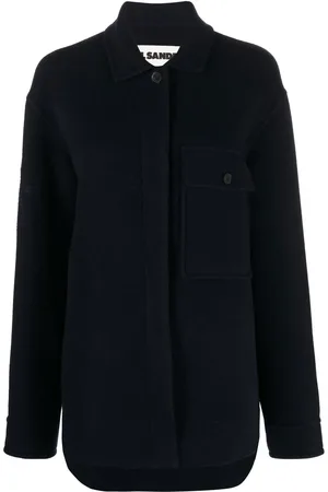 Jil Sander Veste en laine à motif monogrammé