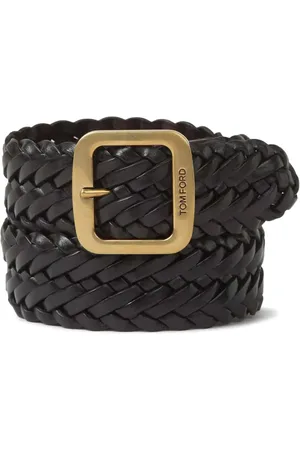Tom Ford Ceinture en cuir à design tressé