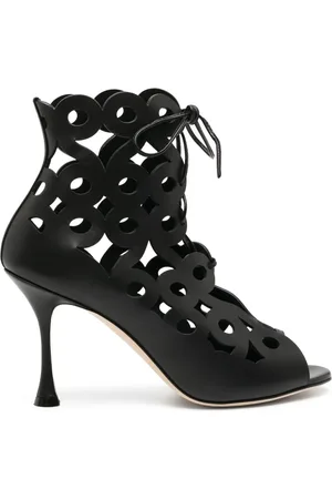 Manolo Blahnik Bottines Taralo 90 mm à découpes