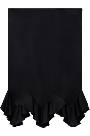 Stella McCartney Jupe mi-longue en satin à volants