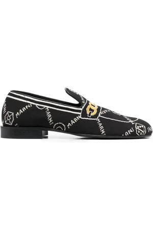 Marni Mocassins à motif monogrammé