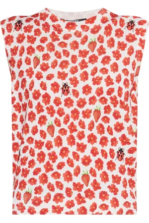VERSACE T-shirt à fleurs