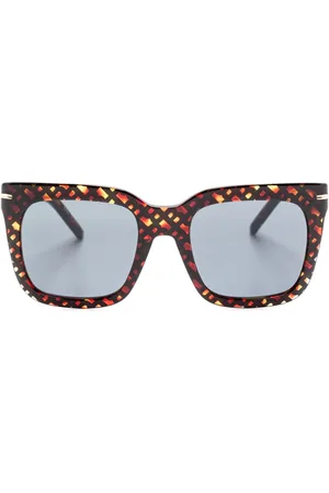 HUGO BOSS Lunettes de soleil carrées à motif monogrammé
