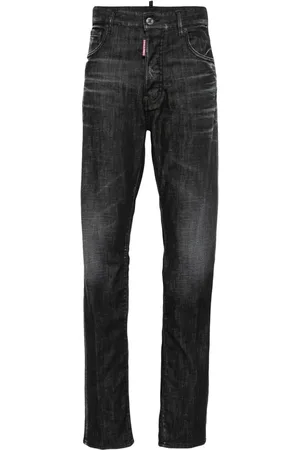 Dsquared2 Jean droit 642 à effet usé