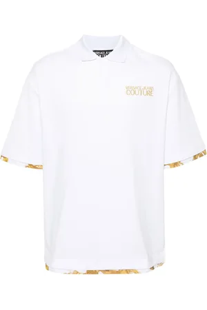 VERSACE Polo à logo brodé