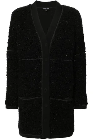 Giorgio Armani Cardigan long en tweed