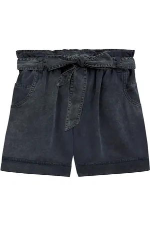 Marant Etoile Short en jean à taille froncée