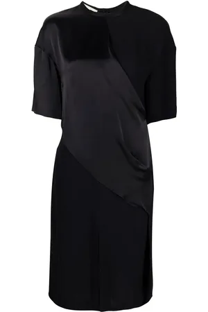Stella McCartney Robe drapée à empiècements contrastants