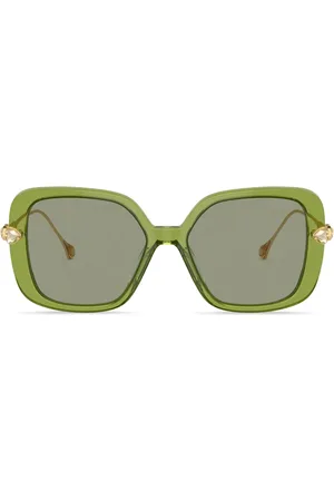 Swarovski Lunettes de soleil oversize à détails de cristaux