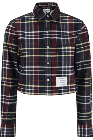 Thom Browne Chemise crop Hunting à motif tartan