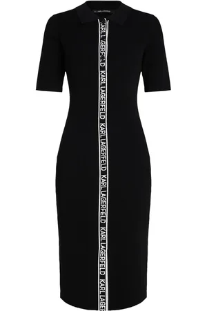 Karl Lagerfeld Robe mi-longue à bande logo