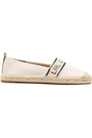 Ralph Lauren Espadrilles en cuir à logo imprimé