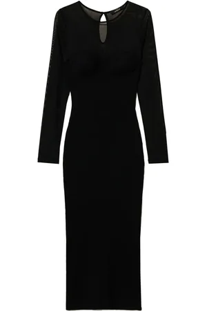 Twin-Set Robe en tulle à coupe mi-longue