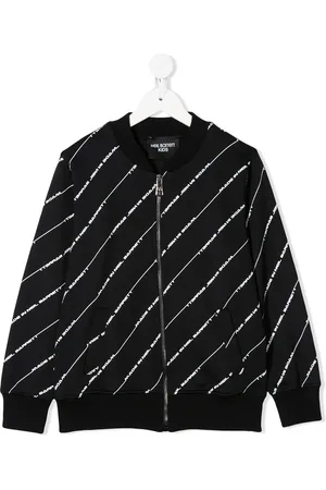Neil Barrett Veste bomber à bande logo