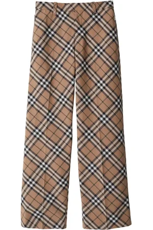 Burberry Pantalon de costume à carreaux
