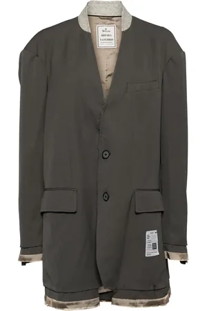 Maison Mihara Yasuhiro Veste à col contrastant
