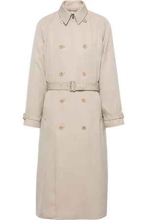 Prada Trench en laine à boutonnière croisée