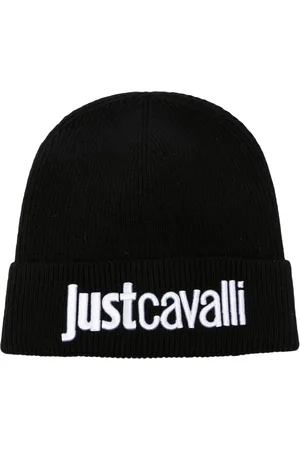 Roberto Cavalli Bonnet nervuré à logo brodé