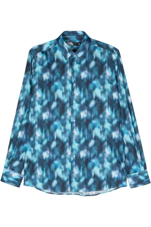 Karl Lagerfeld Chemise à imprimé aquarelle