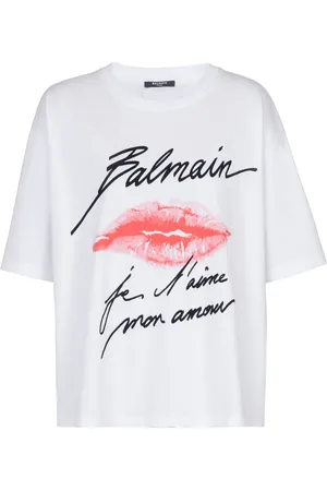 Balmain T-shirt à imprimé Kiss