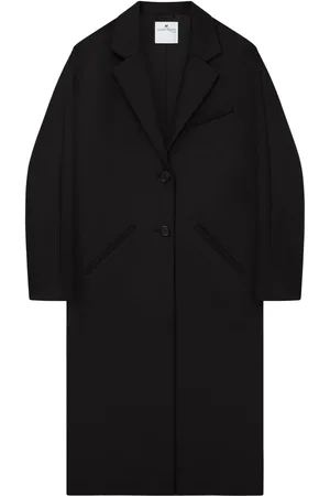 Courrèges Manteau Cocoon à logo appliqué