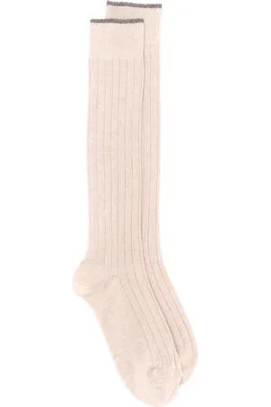 Brunello Cucinelli Chaussettes nervurées