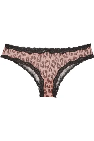 FLEUR DU MAL Soutien-gorge transparent imprimé léopard