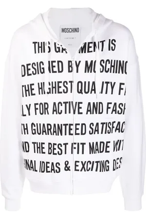 Moschino Sweat zippé à capuche