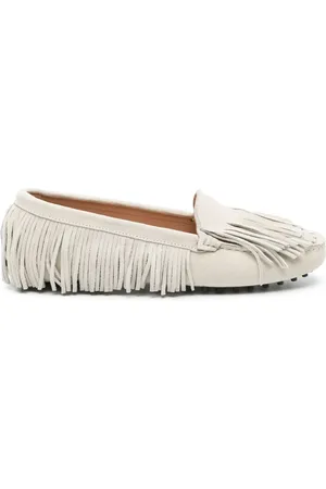 Scarosso Mocassins en daim à franges
