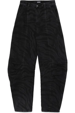 ROTATE Pantalon à motif zébré