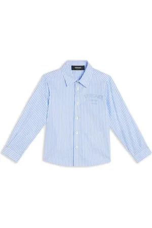 VERSACE Chemise en coton à rayures