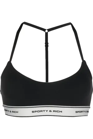 Sporty & Rich Brassière de sport à bande logo