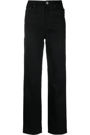 ROTATE Pantalon droit à ornements en cristal