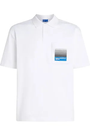 Karl Lagerfeld Polo à logo imprimé sur la poche