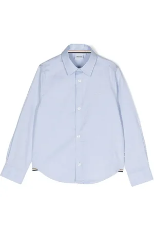 HUGO BOSS Chemise en coton à logo brodé