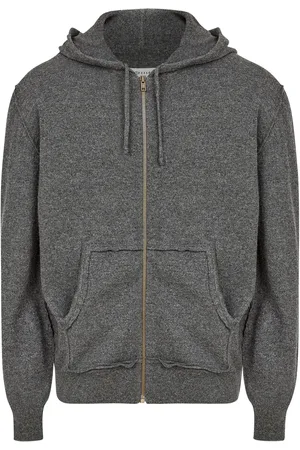 Maison Margiela Hoodie zippé à effet brossé