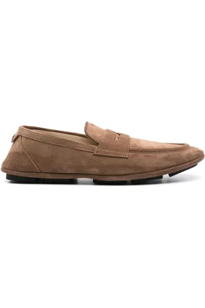 Dolce & Gabbana Mocassins en daim à plaque logo
