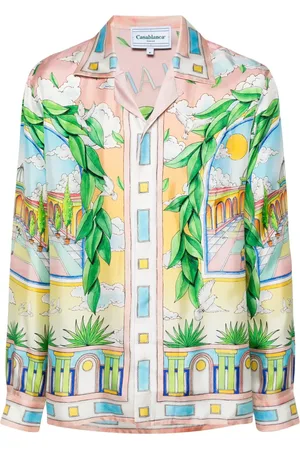Casablanca Chemise Paysage Ideal en soie