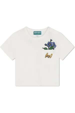 Kenzo T-shirt en coton biologique à fleurs