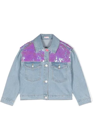 Billieblush Veste en jean à sequins brodés