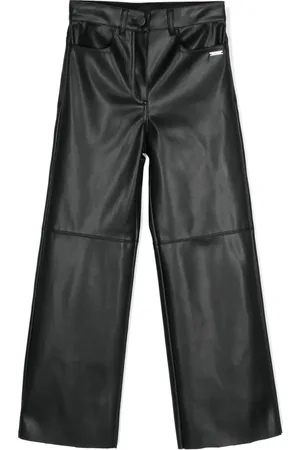 MONNALISA Pantalon en cuir artificiel à coupe droite