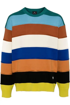 Paul Smith Pull en coton biologique à rayures