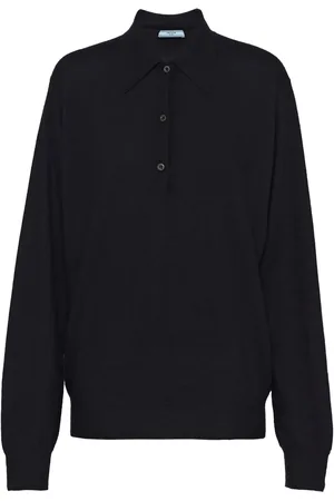Prada Polo en cachemire à manches longues