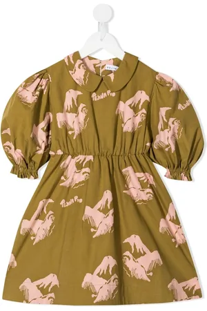 REJINA PYO Robe Nora en coton biologique à imprimé graphique