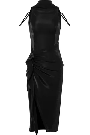 Moschino Robe mi-longue froncée à dos-nu