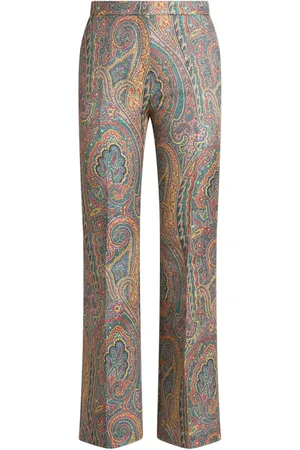 Etro Pantalon de tailleur à motif cachemire