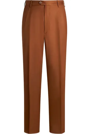 Etro Pantalon droit à design plissé