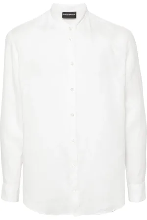 Emporio Armani Chemise en lin à manches longues