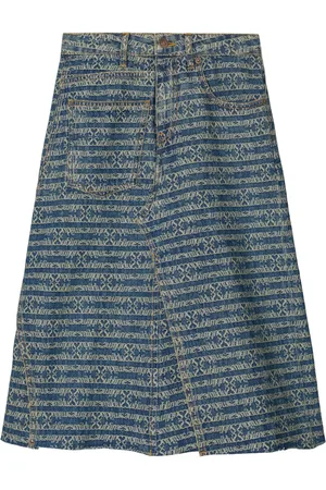 Tory Burch Jupe en jean à design structuré