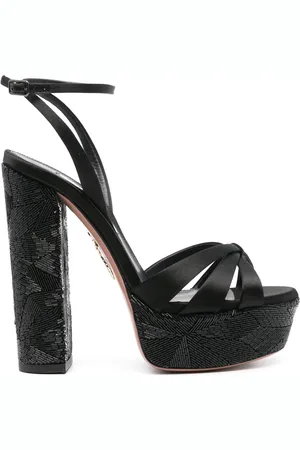 Aquazzura Sandales à ornements de perles 135 mm